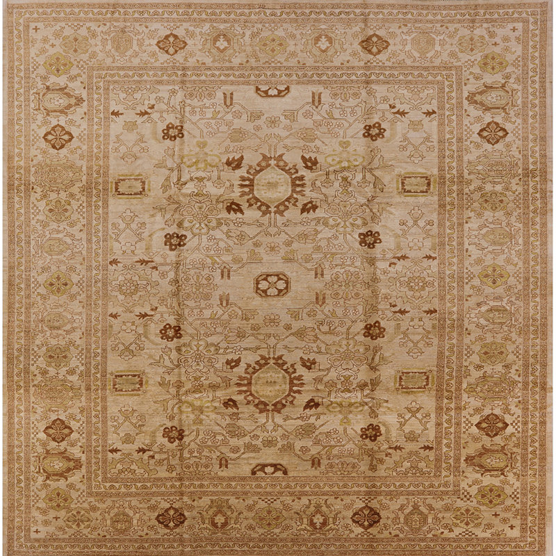 Hagia Oriental Indoor Rug, Square 5'