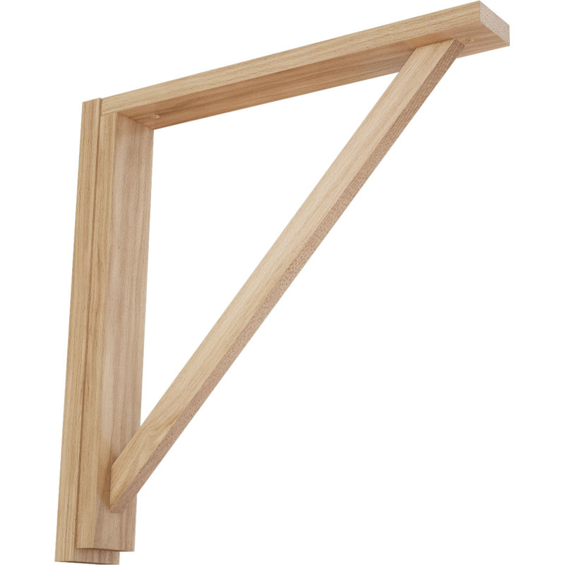 Support de tablette Traditional, Chêne rouge, H 17,25 po x l 2,5 po x P 17,75 po