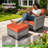 Allcot 7-Person Wicker Outdoor Sofa & Chair Set with Ottomans and Cushions-1887953132