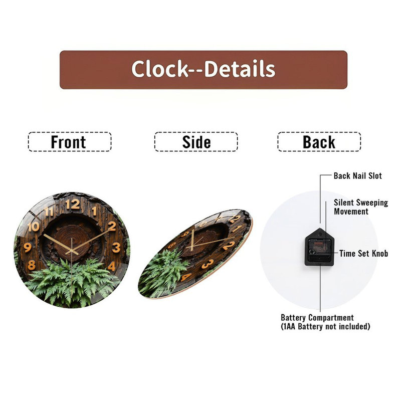 Horloge murale 12 po