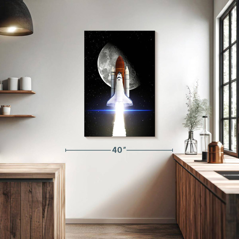 Oberle Space Shuttle Mission, 39" H x 26" W