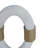 Oval Ring Wall Sculpture for Home Decor - Modern Wall Decor Hanging Perfect for Hallways or Entryways - Decorative Wall Art for Kitchen Decor or Artistic Wall Accent in Any Room - Set of 3, 14", White