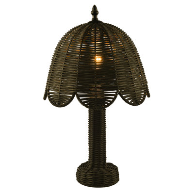 25Cm Black Table Lamp