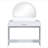 39" Makeup Vanity Table With Mirror Touch Screen Lighted Mirror, Dressing Table With Drawer For Bedroom