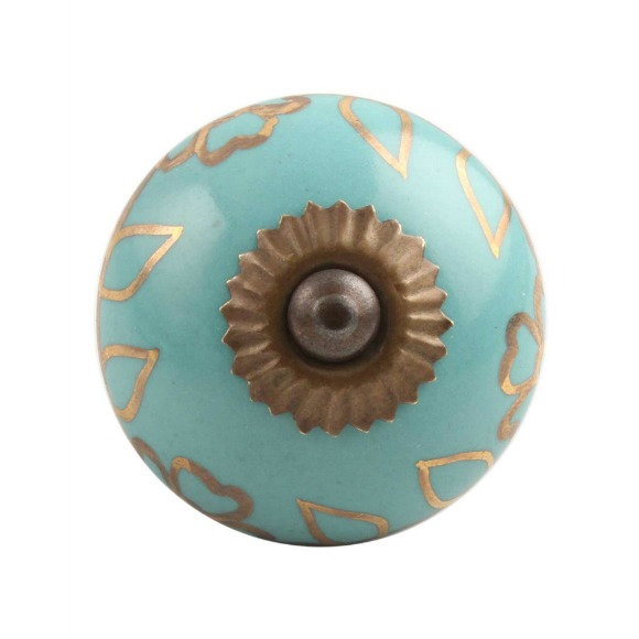 Oversized Hand Painted 1.75" Diameter Round Knob