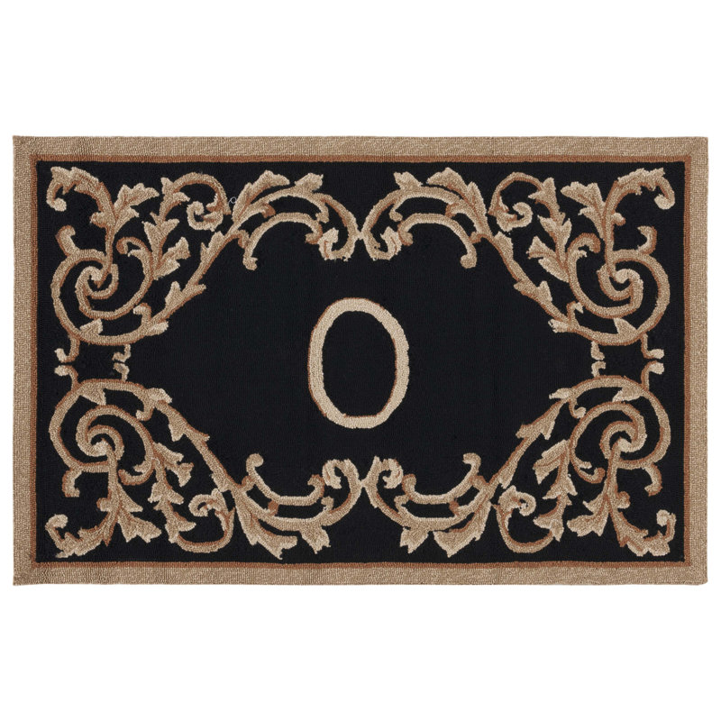Amoya Personalizable Trellis Outdoor Doormat, 30" W x 48" L, O