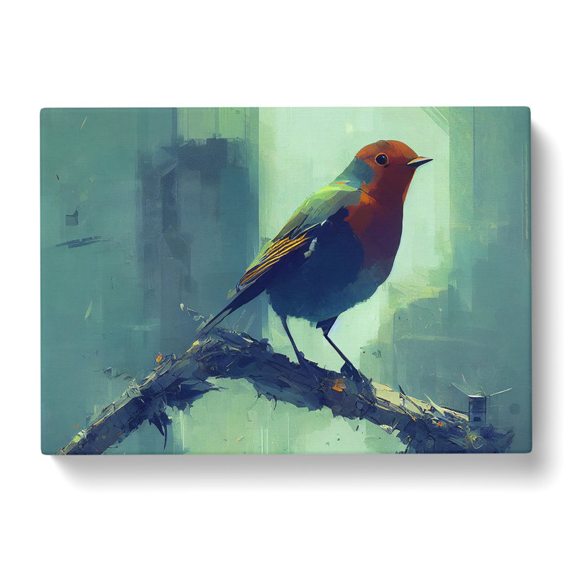 Robin Bird Art Painting Vol.1 - Wrapped Canvas, 40cm H x 60cm W x 3cm D