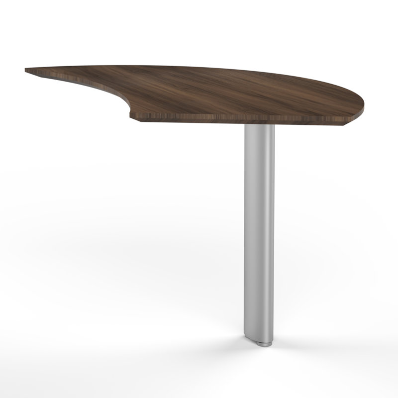 Medina Series 29.5 H x 47 W Desk Peninsula, Mocha, Right