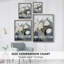 Reproduction encadrée FLORAL Series DCLxxIV - bois massif-360143097