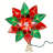 Poinsettia Treetop 10 Light String Lights