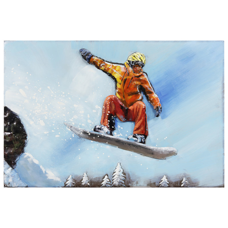 « skateboard », impression sur métal