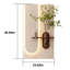 Décoration murale réglable à 3 couleurs avec plantes simulées, vase en verre et statue de lapin faits à la main, diy hydroponique, éclairage télécommandé, ambiance café couloir