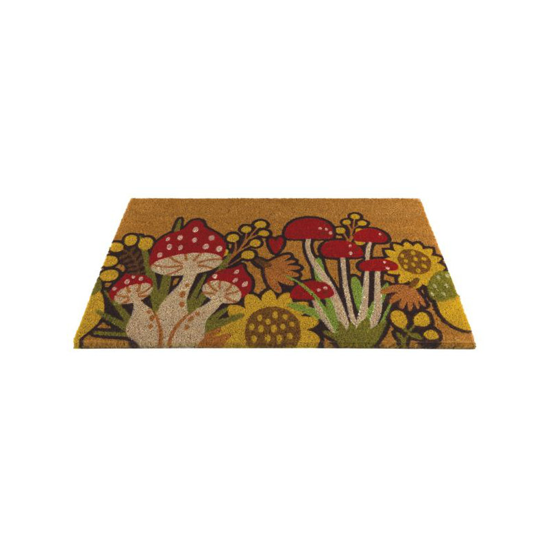 Paillasson 30 po x 18 po en fibre de coco naturelle et PVC antidérapant