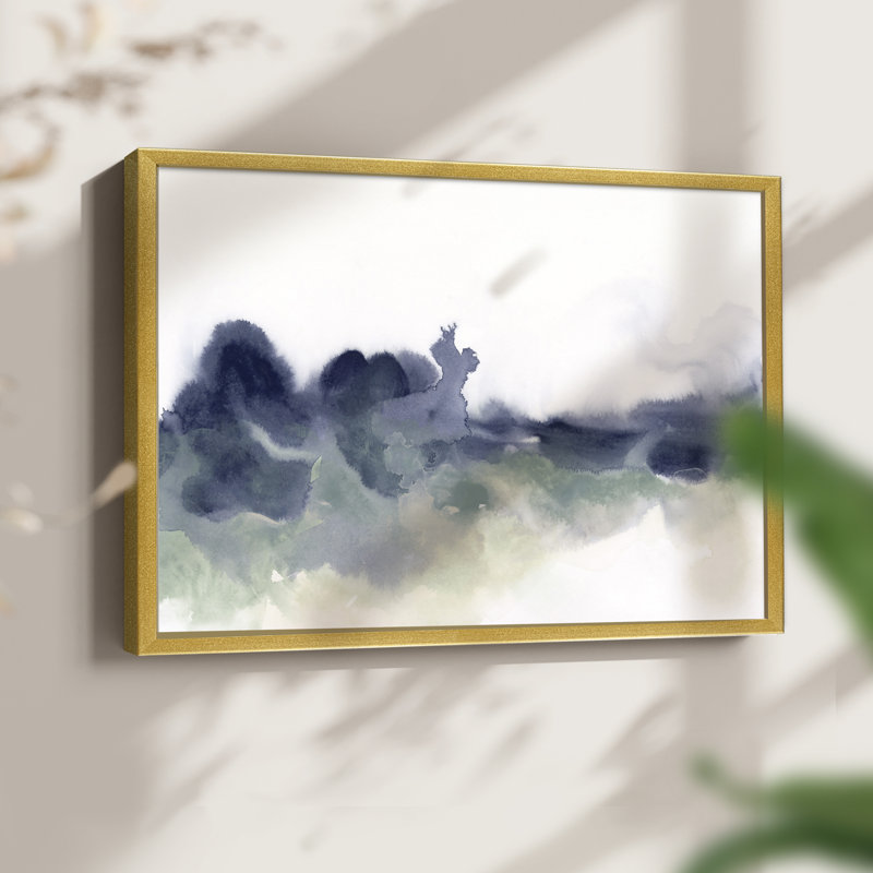 «Lake Fog I», reproduction encadrée, H 22 po x l 28 po, Doré