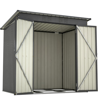 Black 6X4 Ft Outdoor Pet Room - All Weather, Breathable Garden Storage Cabinet