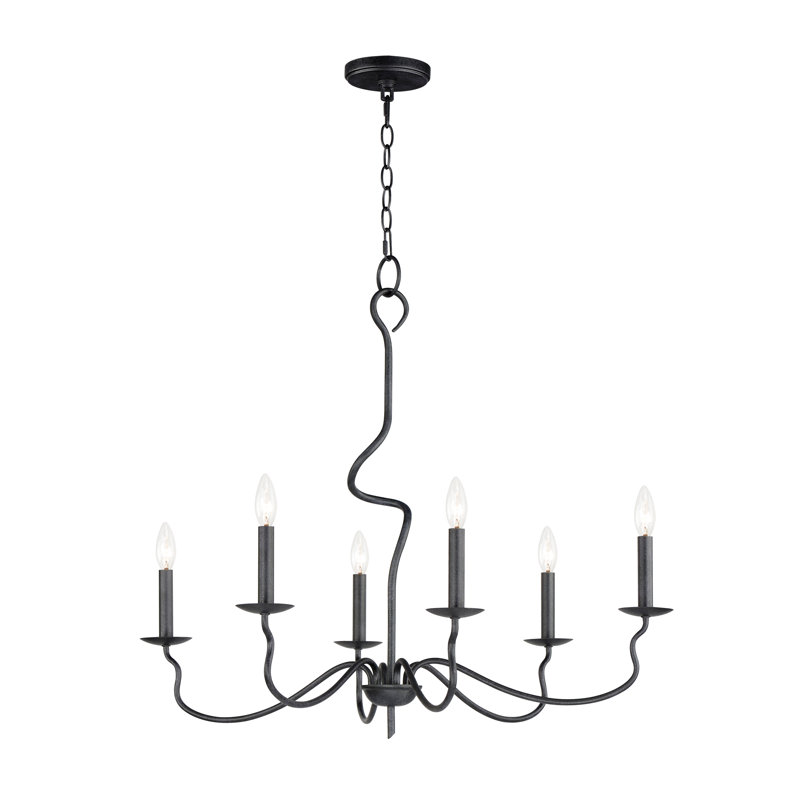 Olivia Iron 6-Light Chandelier