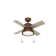 36" Loki 4 - Blade Standard Ceiling Fan with Light Kit Included