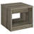 Zuria 22.25'' Tall Square End Table in Gray Driftwood