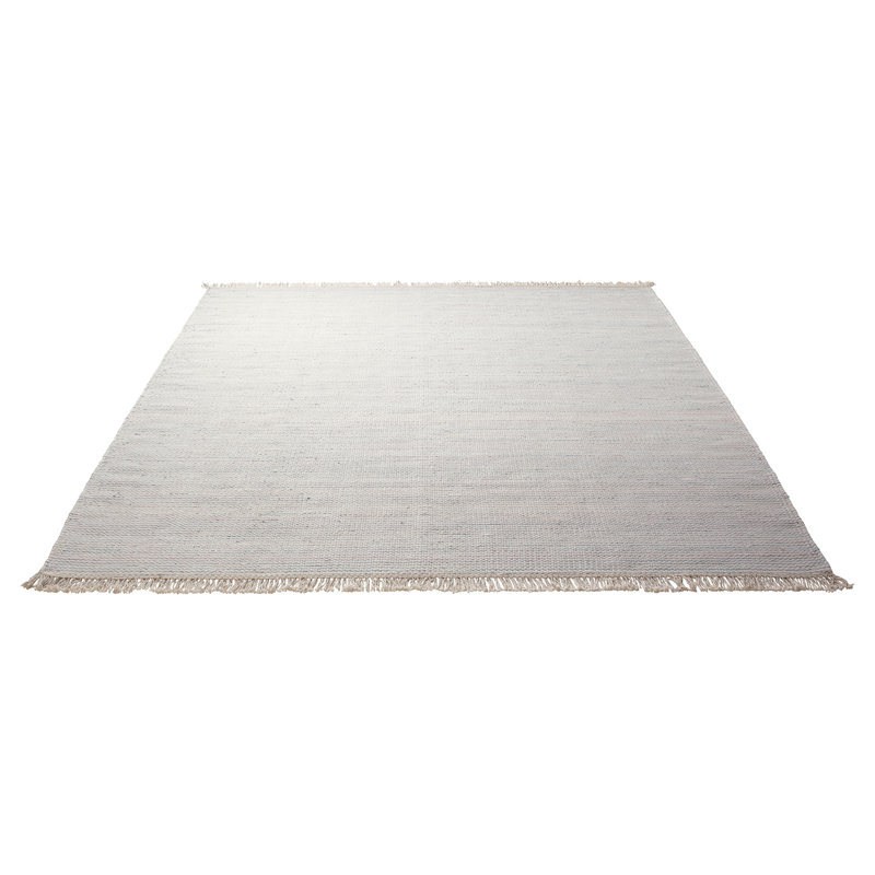 Misty Solid Colour Wool Area Rug, 60 x 110cm