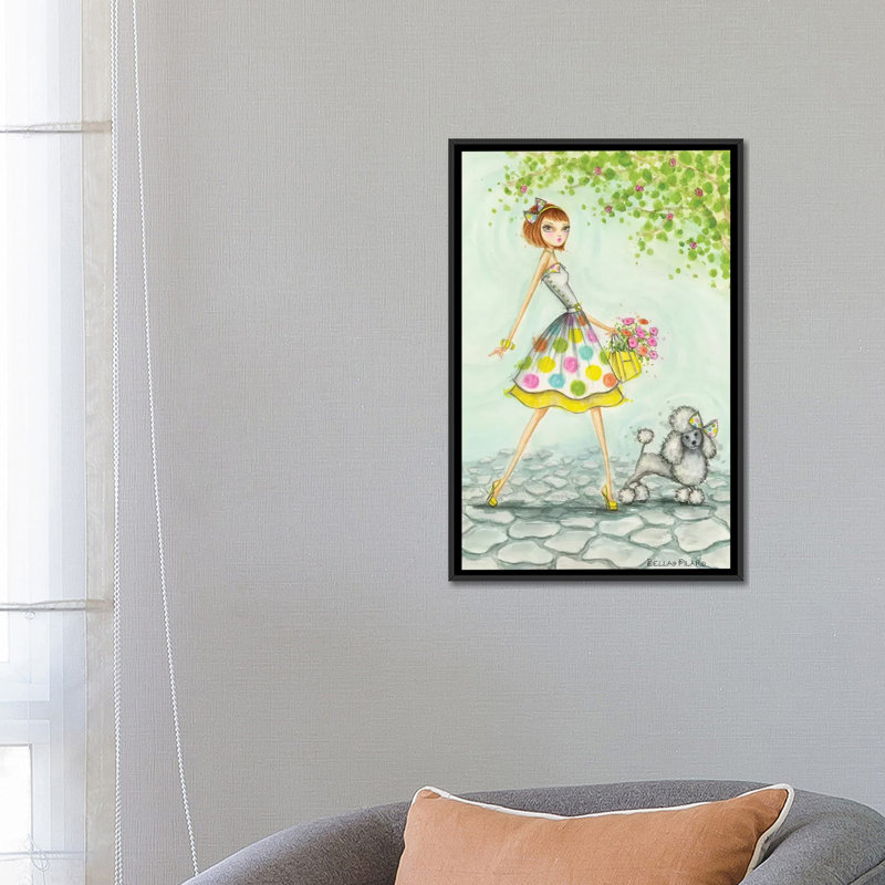 Art sur toile Samaya et soleil, H 26 po x l 18 po x P 1,5 po, Toile avec cadre noir, Pas de tapis