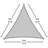 Shade Sail Triangle - Heavyweight (Attachment Point/Pole Not Included) 12 X 12 Ft. Sea Blue-14763422-90285077