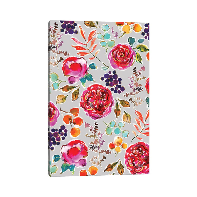 BloomsI by Joy Ting - Wrapped Canvas Gallery-Wrapped Canvas Giclée, 20.32 cm H x 30.48 cm W