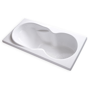 72'' x 36'' Drop-In Soaking Acrylic Bathtub