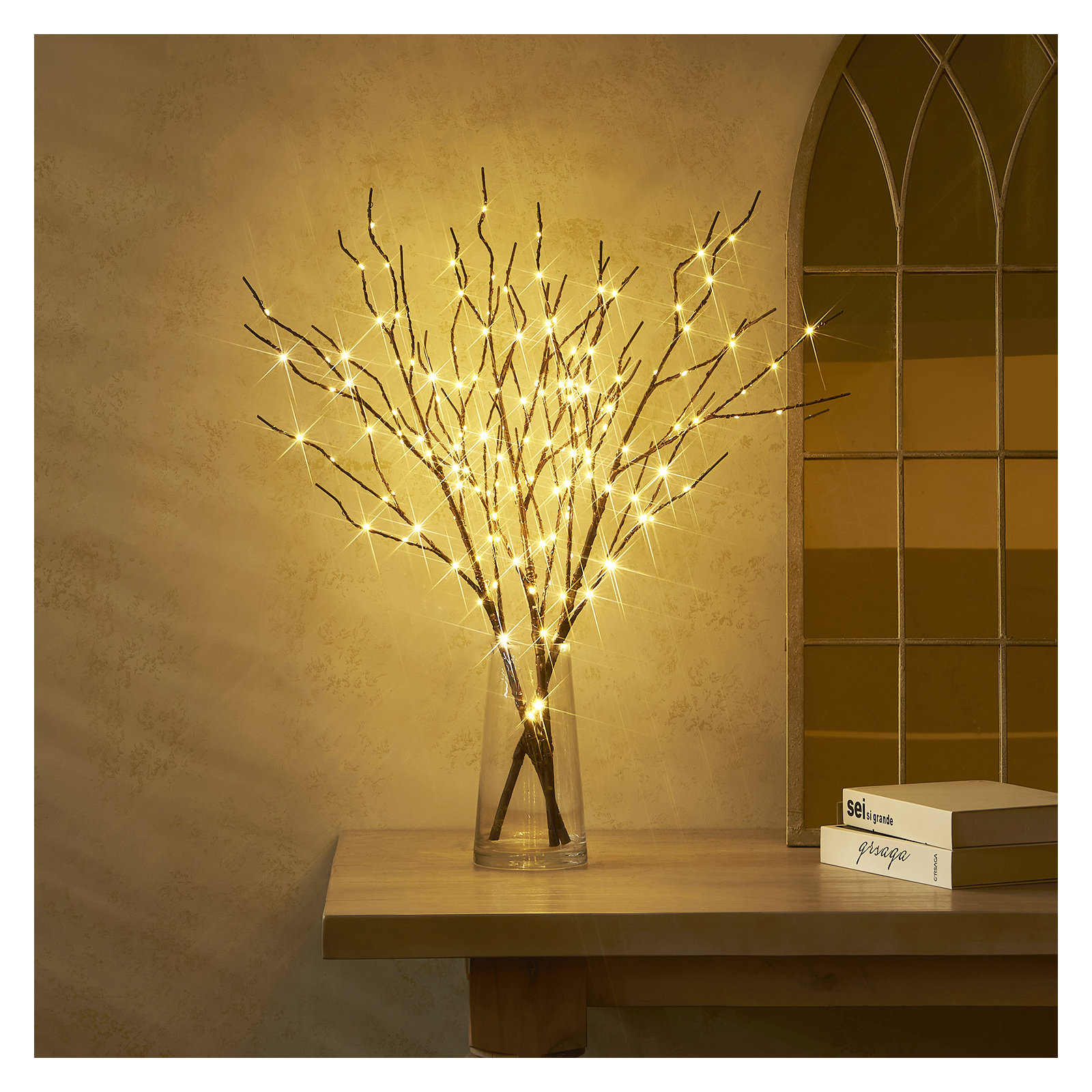 Lighted Brown Branch 150l