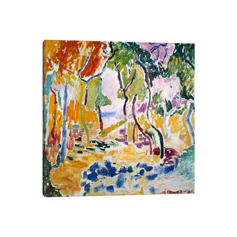 Landscape Near Collioure, 1905 - Wrapped Canvas Painting, 45.72 cm H x 45.72 cm W x 3.175 cm D