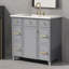 Ensemble de meuble-lavabo de salle de bain 36 "avec comptoir d'évier, avec porte à fermeture douce et tiroir-98280967