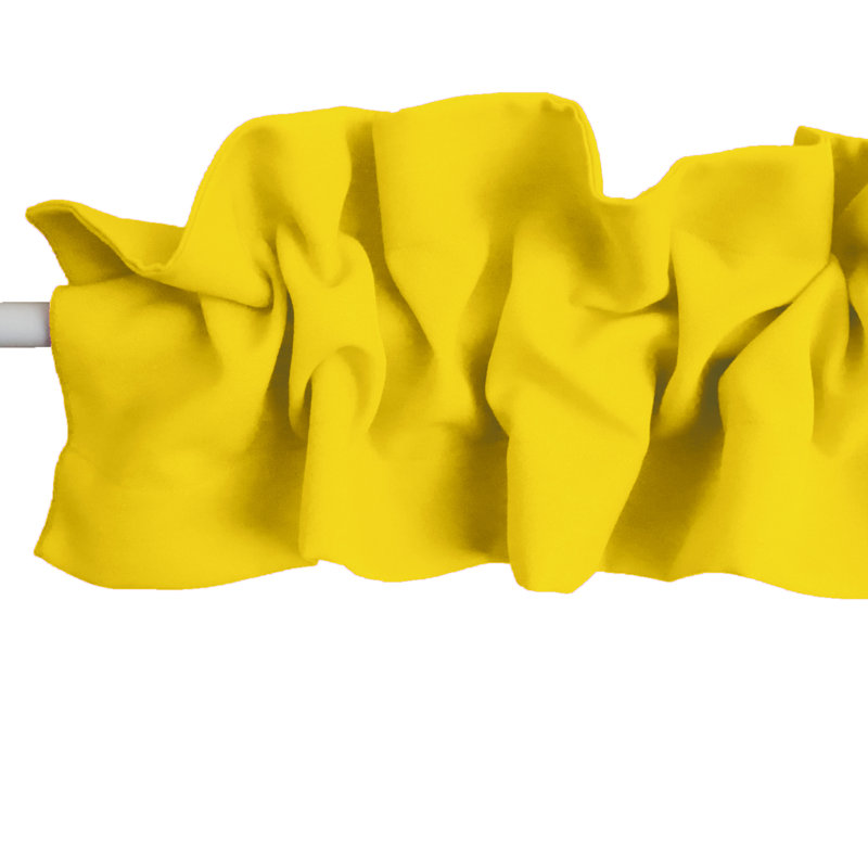 Window Valance, 72" W x 7" L, Lemon
