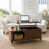 Table basse en noyer
