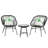 Ava-Sophia 2 - Person Wicker Patio Dining Set with Round Table