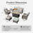 Patio Rattan Sofa Seating Group with Cushions-1057516728-1044144978
