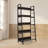59'' H x 28'' W 5-Tier Iron Ladder Bookcase Industrial Metal Freestanding Shelves Rack Organizer Display-2113947906