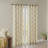 Fretwork Print Grommet Top Window Curtain Panel With Geometric Design And Light-Filtering Texture-534900627-534900631