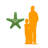 Comic Starfish Bubbles Statue