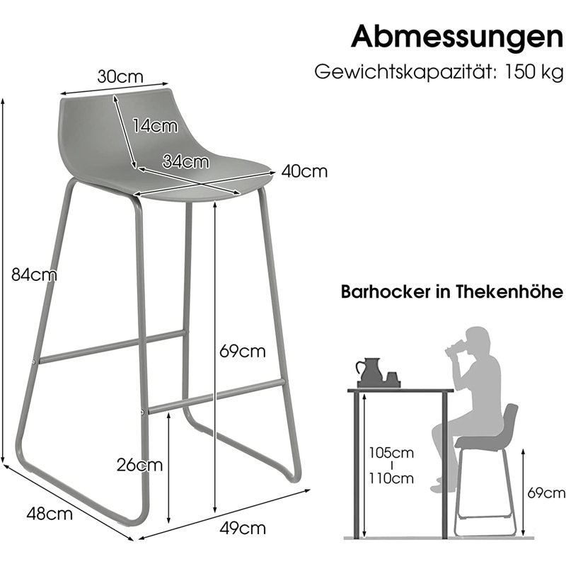 Gisbelle Counter Stool with Metal Frame