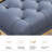Blue Upholstered Leather Bedroom Bench With Entryway  Bench-112198339