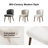 Palmdale Mid-Century Modern 19"H Upholstered Dining Chair Set with Solid Wood Leg-1961283130
