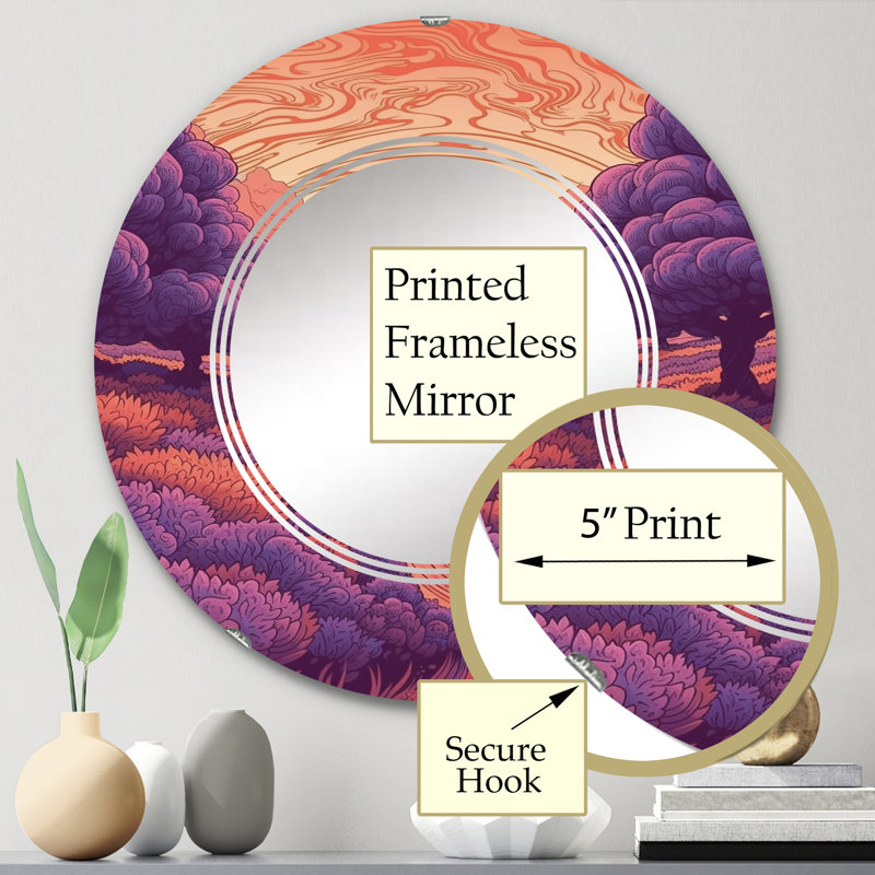 Miroir mural Wattripont, 24 po x 24 po