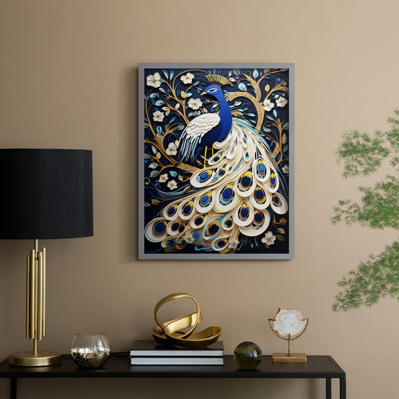 ANIMALS Series CCIX  -Premium Framed Print -Ready to Hang - No Nails Required, Grey, 11" H x 9" W