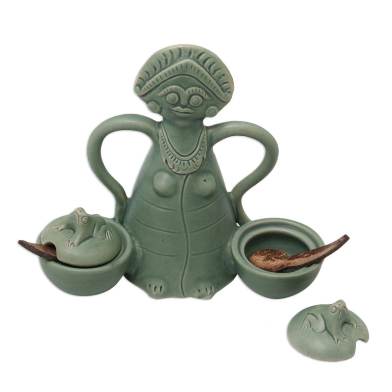 Bungalow Rose Ceramic Condiment Server