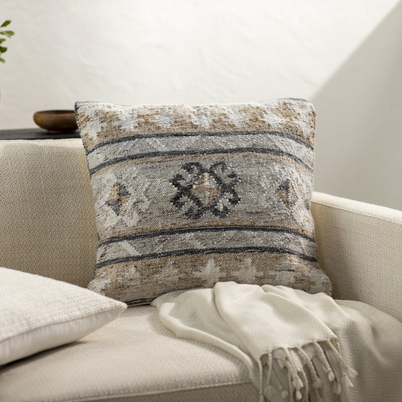 Alyssa Geometric Reversible Throw Pillow, 22"H x 22"W, Pillow Cover Only - No Insert