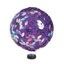 Boule de regard en verre mauve irisé