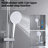 VEVOR 10" Round Rain Shower Head with Handheld Shower System, Chrome Sliding Bar Shower Set with 59" Hose, Adjustable Height
