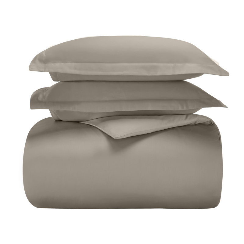 Ensemble de housse de couette en mélange de coton 600 fils Burrier, Housse de couette double / grand + 2 taies décora