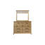 Commode 9 tiroirs avec rangement à niveaux et poignées classiques