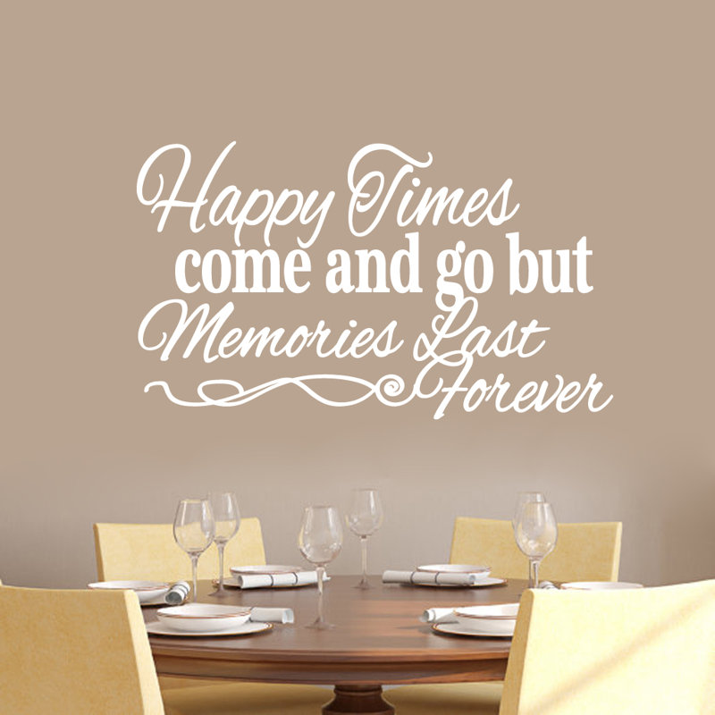 Text & Numbers Non-Wall Damaging Wall Decal, White