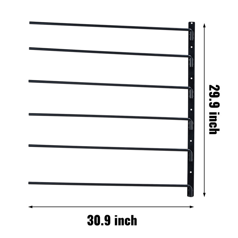 78.5cm W Steel Wall Mounted Shelving Unit